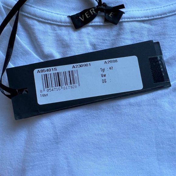 Versace Gold Foil Medusa Logo Womens T Shirt - Picture 7 of 8